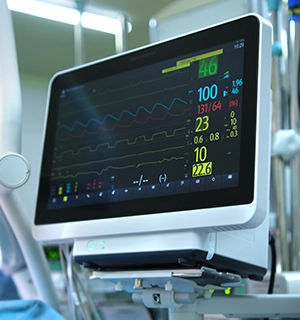 A woman in a white shirt and apron sprays cleaning solution onto a window.